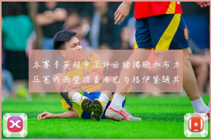 本赛季英超中卫评分榜揭晓加布力压塞内西登顶查洛巴与格伊紧随其后